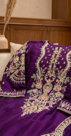 Chahat | 3 Piece | Stitched Suit | Purple