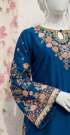 Samaha | 3 Piece | Stitched Suit | Blue