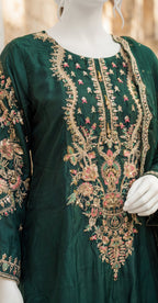 Sumona | 3 Piece | Stitched Suit | Green