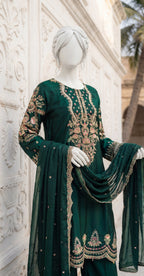 Sumona | 3 Piece | Stitched Suit | Green