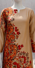 Darakhshan | 2 Piece | Stitched Suit | Caramel
