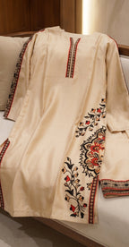 Roohefishan | 2 Piece | Stitched Suit | Golden
