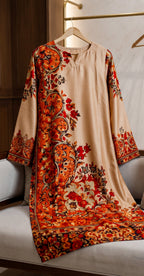 Darakhshan | 2 Piece | Stitched Suit | Caramel