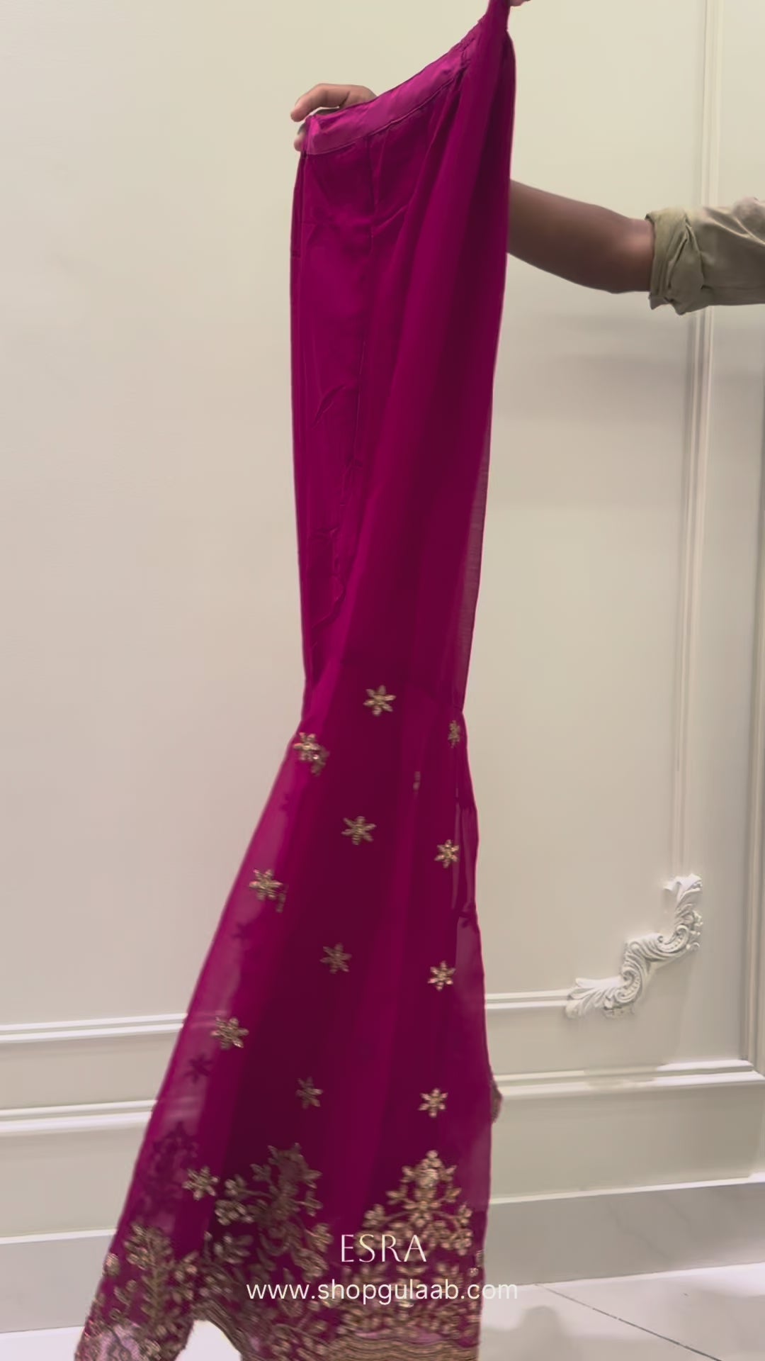 Esra | 3 Piece | Stitched Suit | Hot Pink